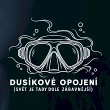 Dusíkové opojení potápěčská maska s vlnícími se linkami