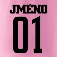 Fotbalový dres - vlastní jméno a číslo