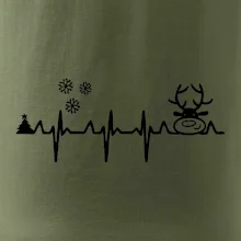 EKG Vánoce Vločky a sob EKG Vánoce Vločky a sob