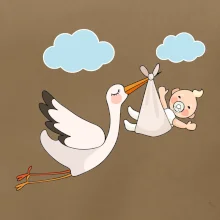 Čáp čekáme miminko - neutrální