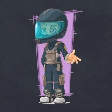 Vesmírný voják fialový