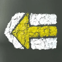 Párová turistická značka žlutá