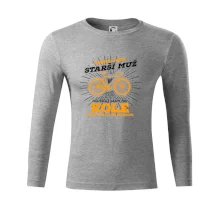 Starší muž - cyklista silniční kolo