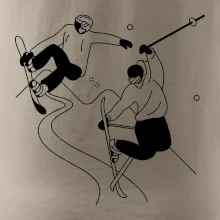 Lyžovaní - kresleny obrázek