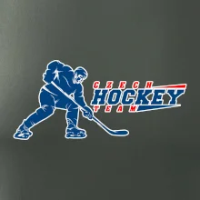 Czech hockey team - hokejista + nápis - Mistrovství světa v ledním hokeji 2025