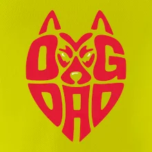 Dog dad nápis v hlavě