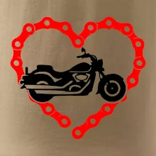 Moto srdce řetěz - chopper