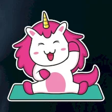 Yoga veselý jednorožec