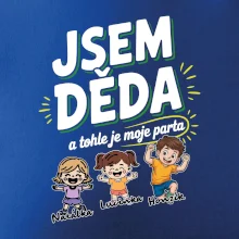 Děda a jeho parta (obrázky a jména vnuků)