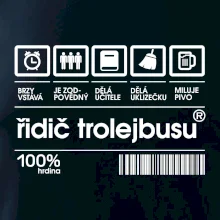 Čárový kód -  Řidič trolejbusu Čárový kód -  Řidič trolejbusu