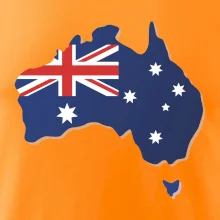 Austrálie - vlajka mapa