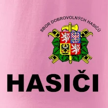 SDH znak + nápis + nápis hasiči na zádech