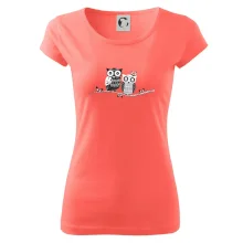 Dvě sovy abstraktní