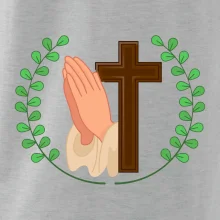 Věnec - kříž a modlení