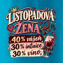 Listopadová žena čtyřicet procent vášeň třicet intuice