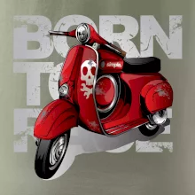 Scooter born to ride red