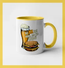 Pivo a burger vím co je dobrý