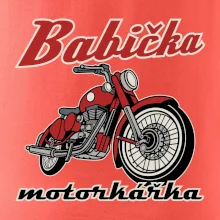 Babička motorkářka