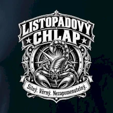 Listopadový chlap se štířím erbem
