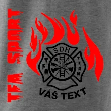 TFA Sport SDH (červený oheň) - Vlastní nápis