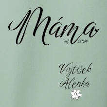 Máma od roku + jména dětí dole vlevo