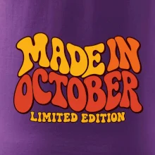 Made in october limited edition retro vlnité písmo
