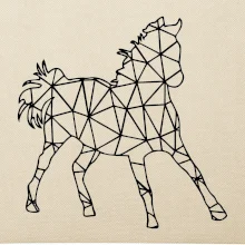Geometrie - kůň jednobarevná