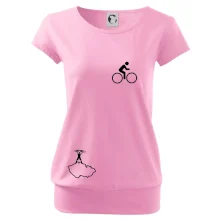 Mapa ČR + kolo na prsu