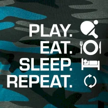 Stolní tenis - eat sleep