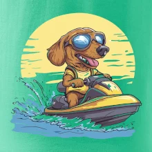 Jezevčík na vodním skútru