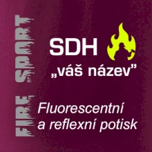 Hasiči - Váš název - FLUO + Reflexní potisk Hasiči - Váš název - FLUO + Reflexní potisk