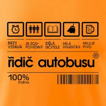 Čárový kód řidič autobusu