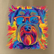 Knírač barevný styl 70s