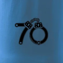 Narozeninové tričko pro policajta - pouta 70