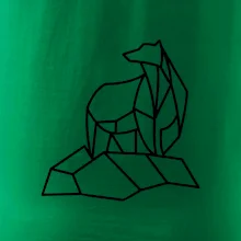 Geometrie lední medvěd na ledu