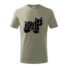 Jorkšírský teriér - Yorkie - Nápis v těle