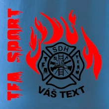 TFA Sport SDH (červený oheň) - Vlastní nápis