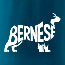 Bernese Mountain Dog nápis v těle