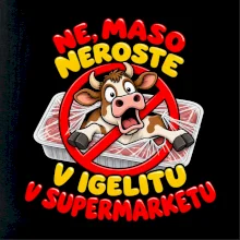 Maso neroste v igelitu v supermarketu