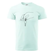 Klíče a ruka jedním tahem