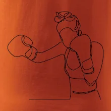 Žena boxerka jedním tahem