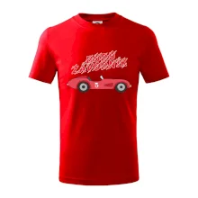 Budu závodník červené staré auto