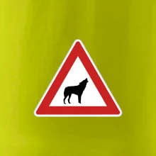 Dopravní značka - Pozor vlk