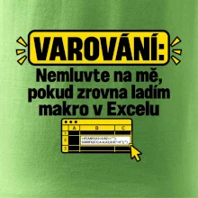 Varování nerušit při makru v excelu