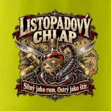 Listopadový chlap rum a ostrý štír