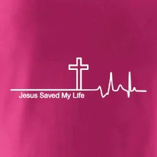 Jesus Saved My Life kříž ekg