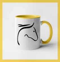 Kůň - hlava silueta