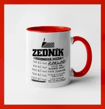 Hodinová mzda zedník