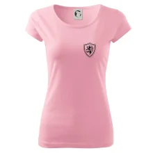 Český lev erb na prsu a na zádech