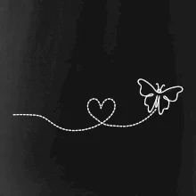 Dráha letu motýla - srdce